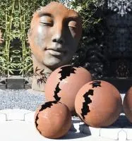 Кортен 3 шара — парк декор (518952) ∅ 950 750 450 мм. Светлогорск