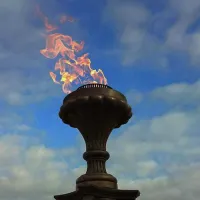 Газовая горелка апс (газ-контроль) (1629) сертификат - автомат вечный огонь ø 154 мм. ветроустойчивая  в Светлогорске