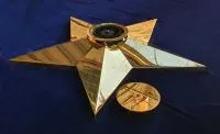 Звезда латунь ø 1100 мм. (514225) монтаж комплект горелка ГВД 379 10 89 00 ПС вечный огонь пустотелая  в Светлогорске